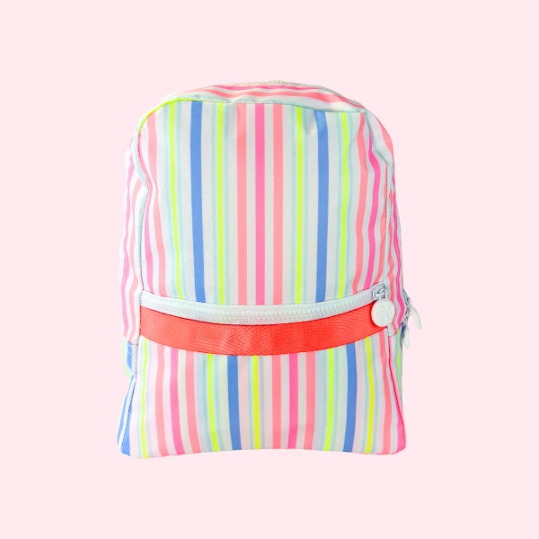 Neon Stripe Mini Backpack