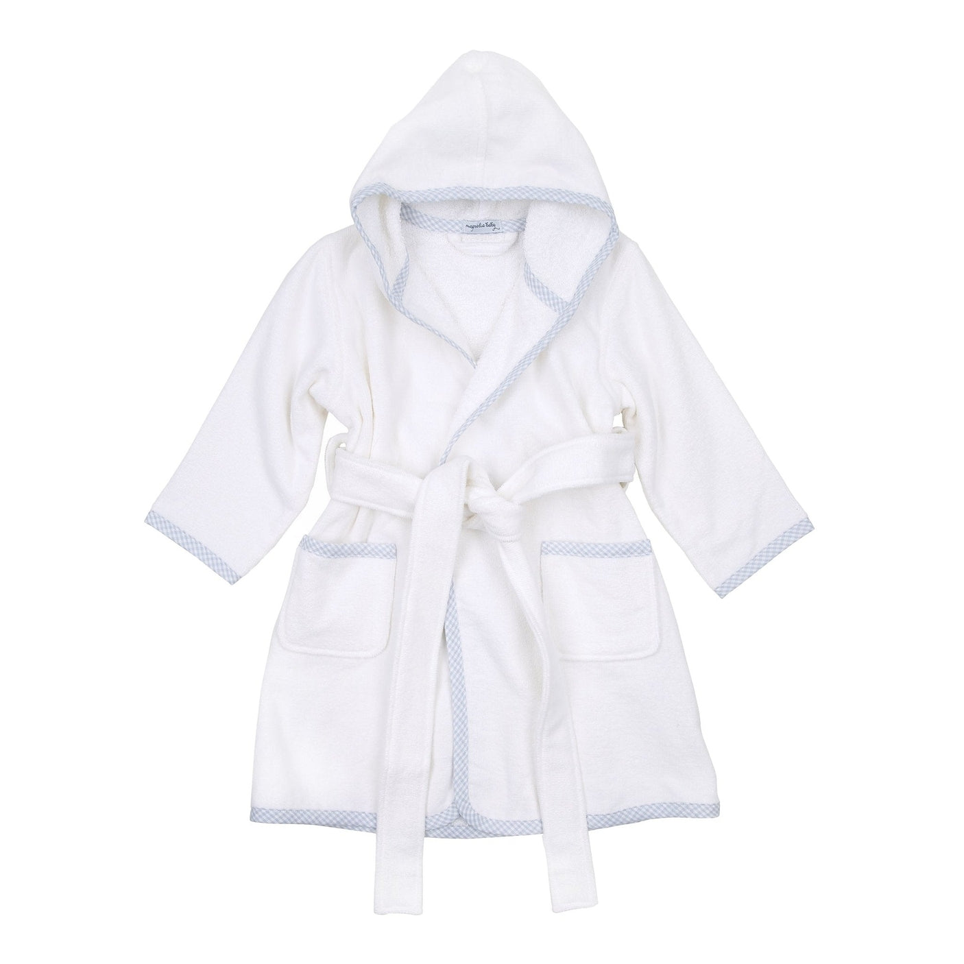 Magnolia Light Blue Trim Terry Robe