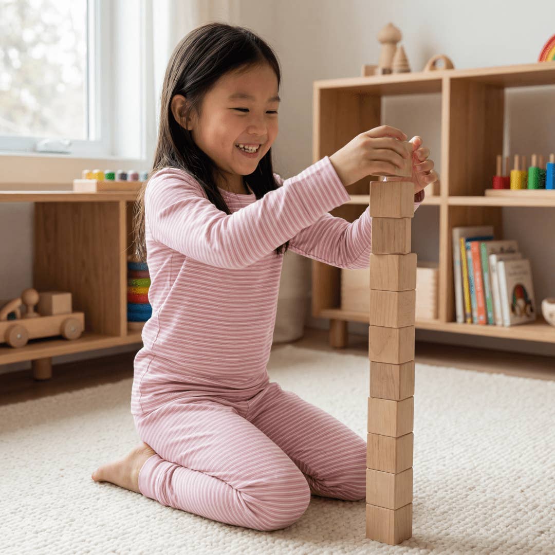 Sweet Bamboo Pink Stripe Pajamas