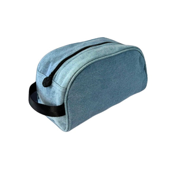 Blue Denim Toiletry Bag