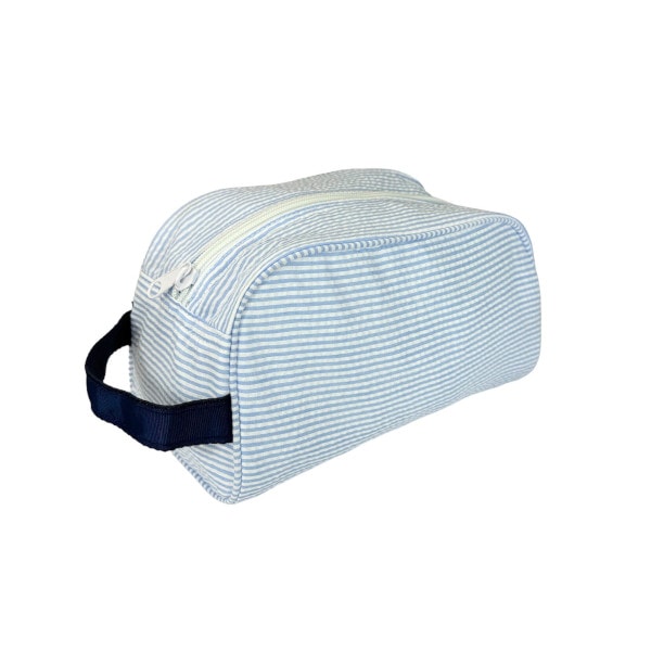 Blue and Navy Toiletry Bag
