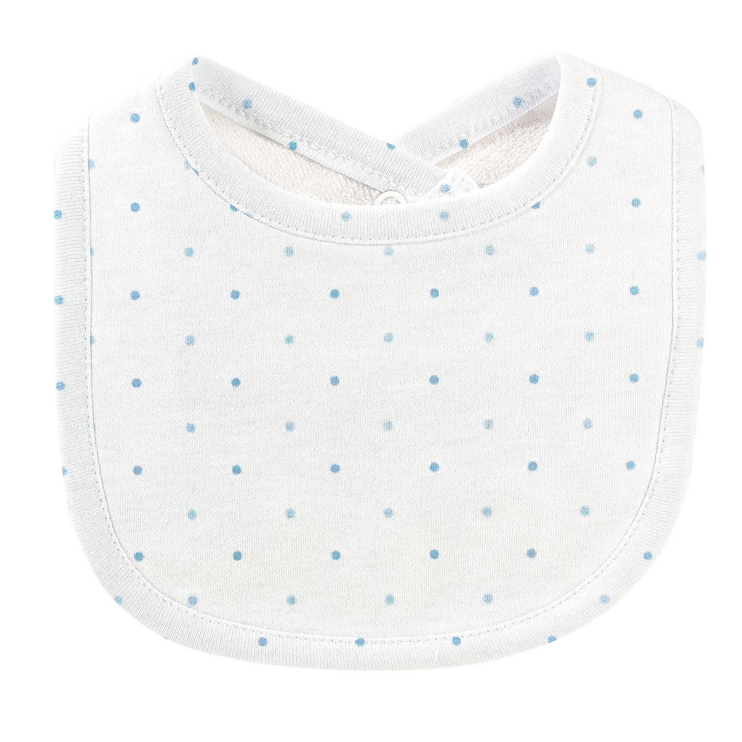 Blue Dots Bib and Burpcloth Set