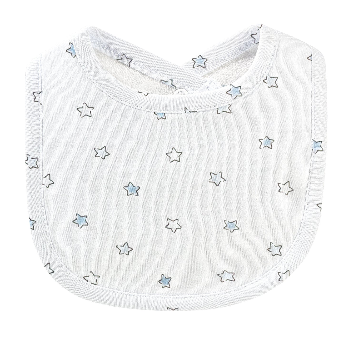 Blue Stars Bib and Burpcloth Set