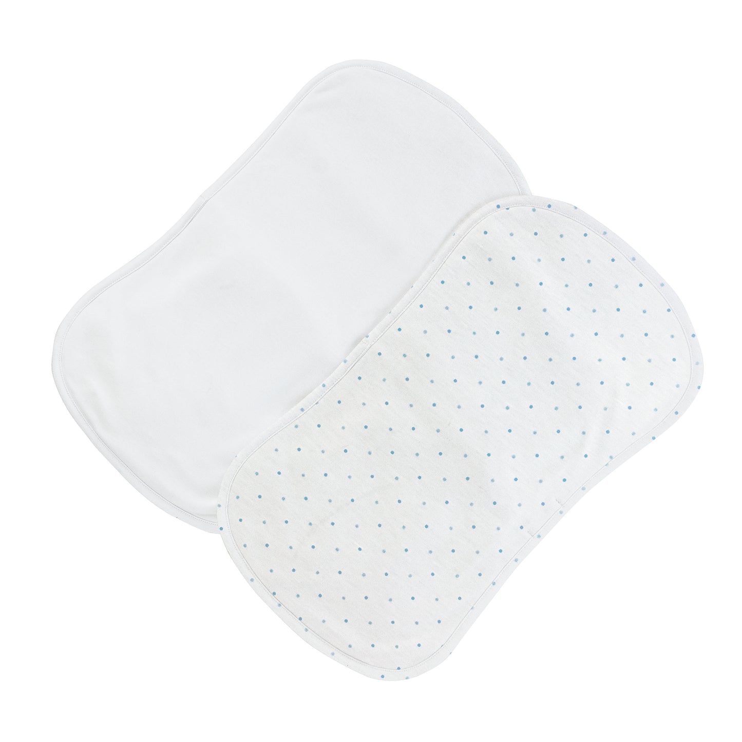 Blue Dots Bib and Burpcloth Set