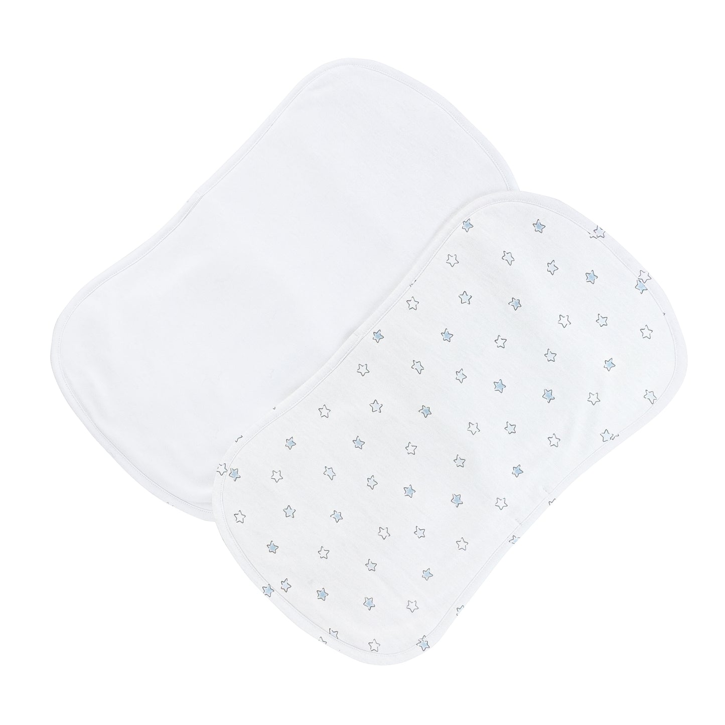 Blue Stars Bib and Burpcloth Set