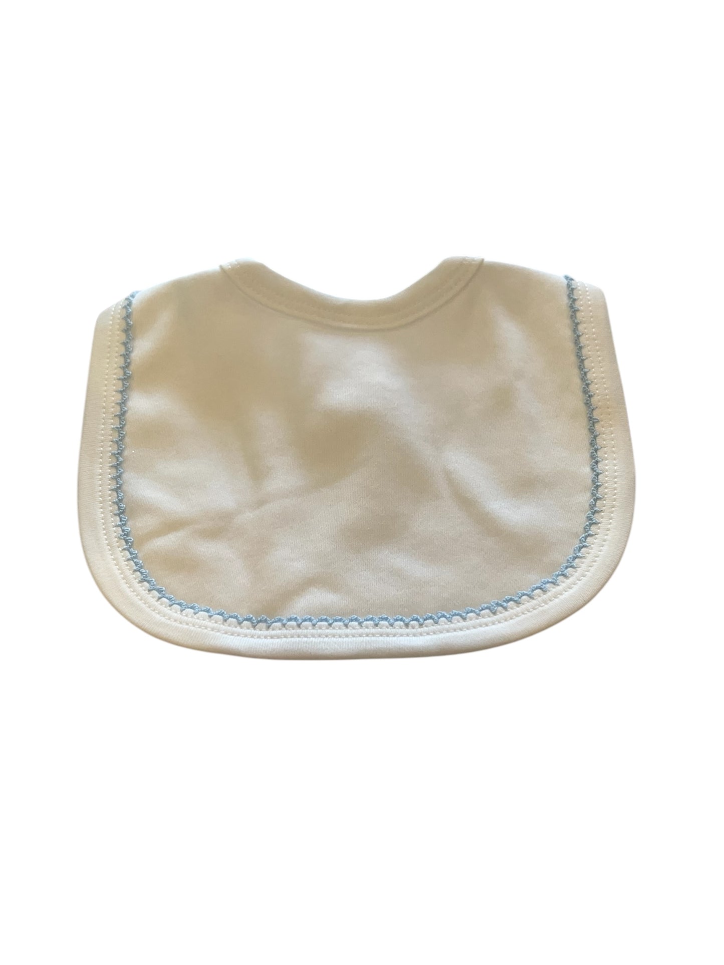 Blue Bib with White Trim