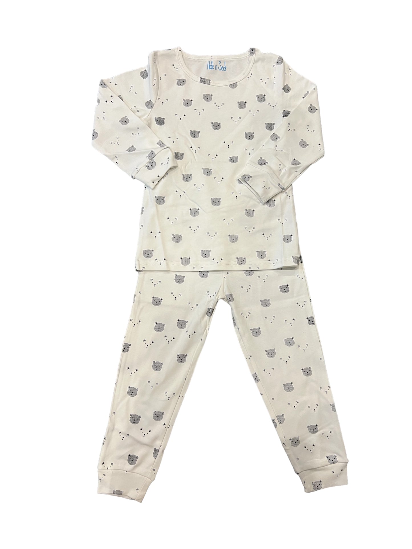 Black and White Teddy Bear Pajamas