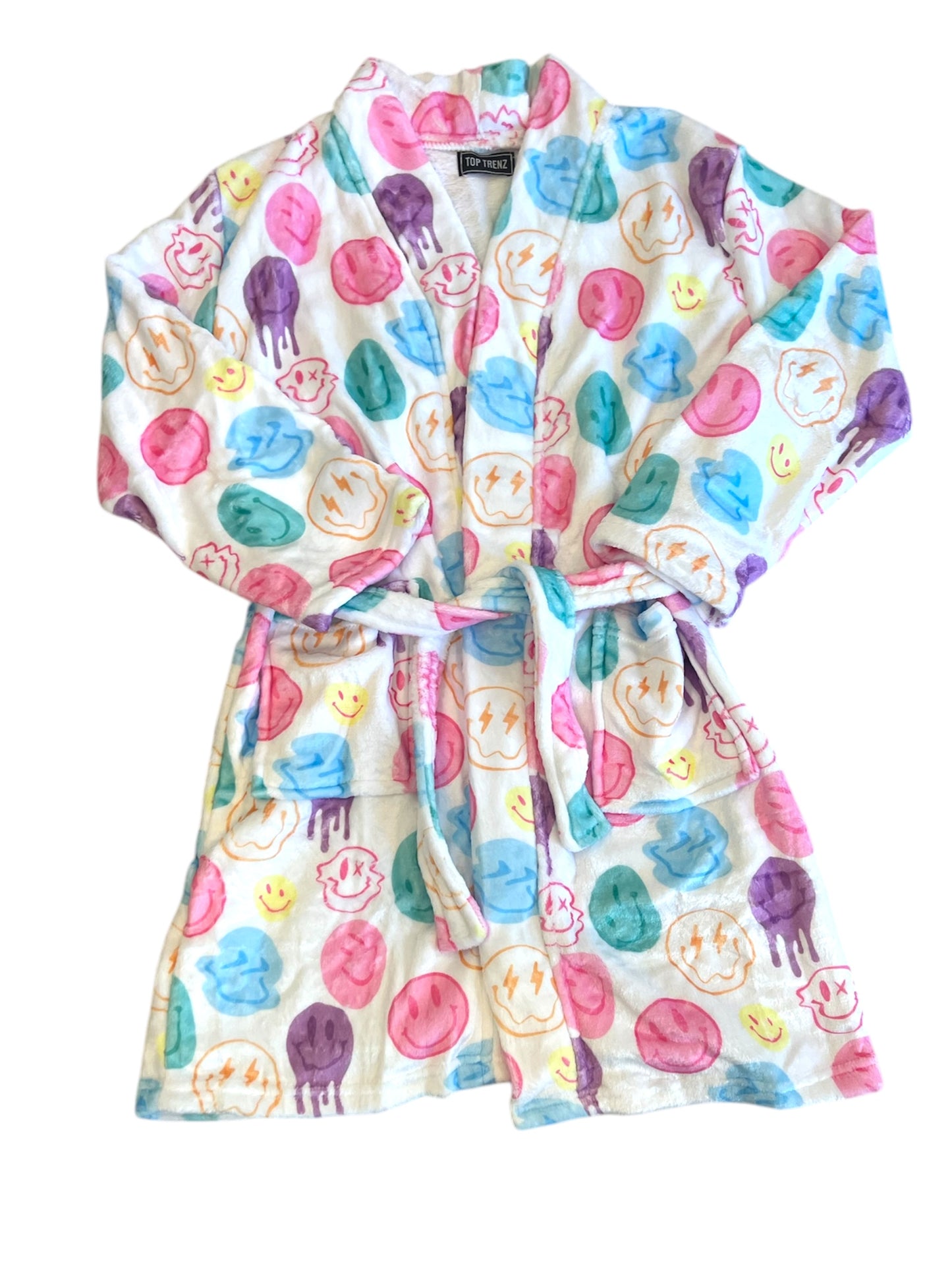 Happy Sherbet Fuzzy Bath robe