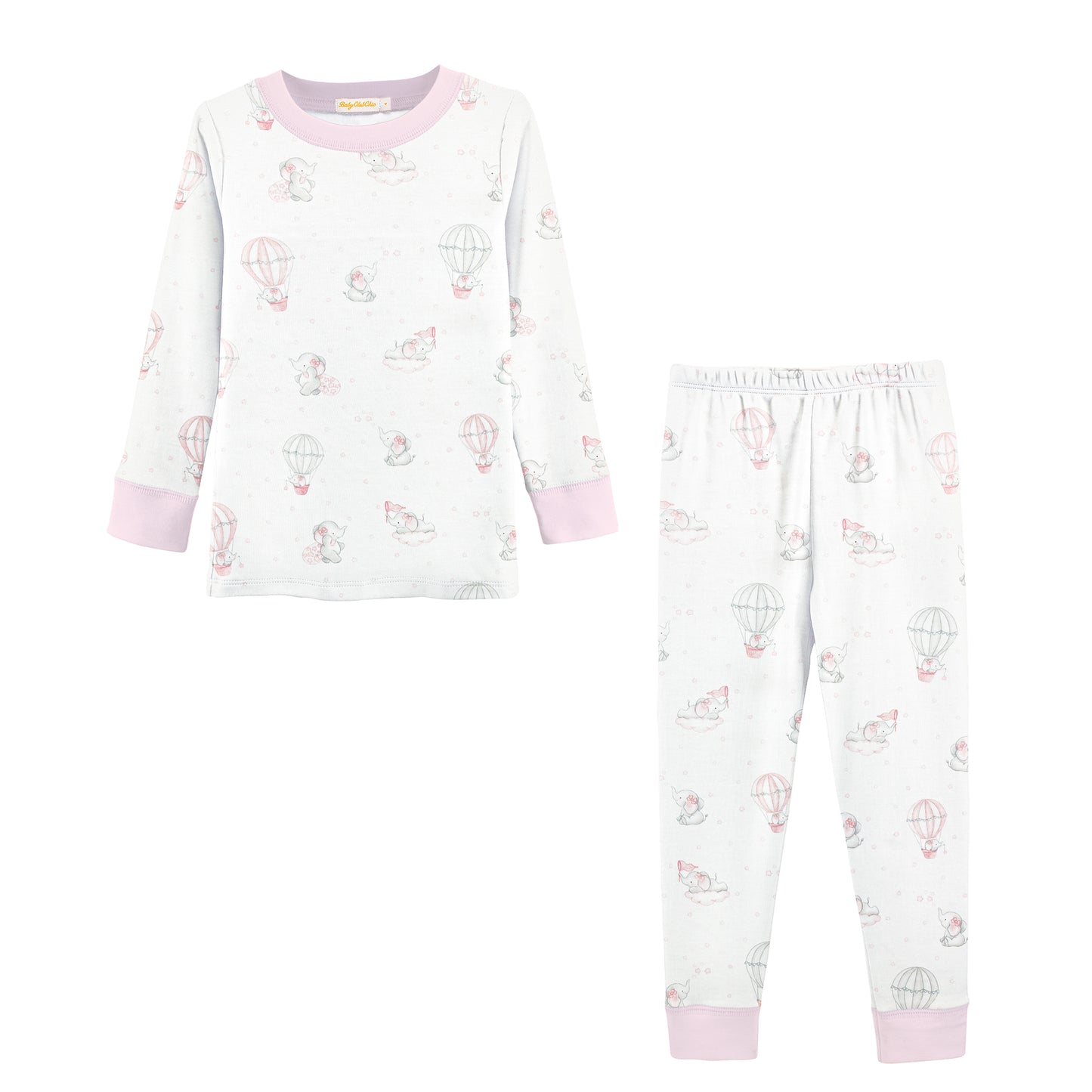 Girls Pink Bows Pajamas