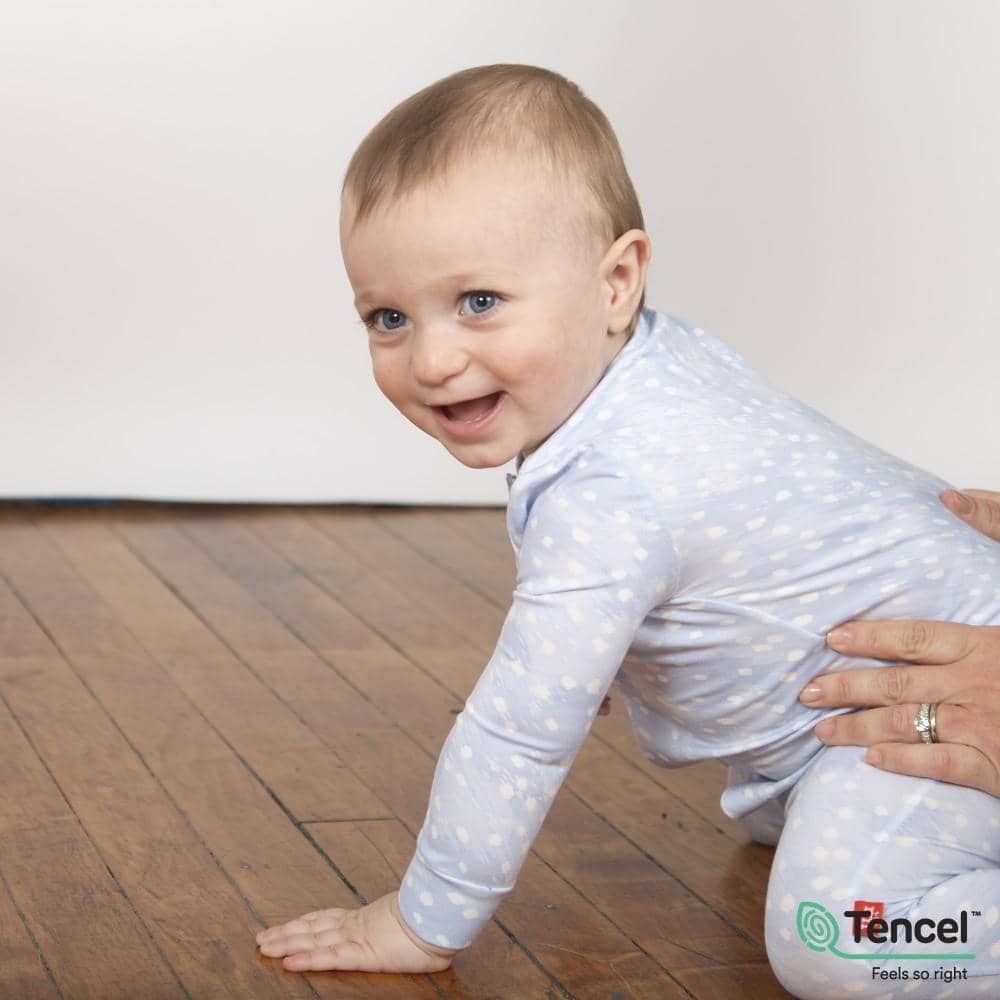Magnetic Me Blue Doeskin Onesie