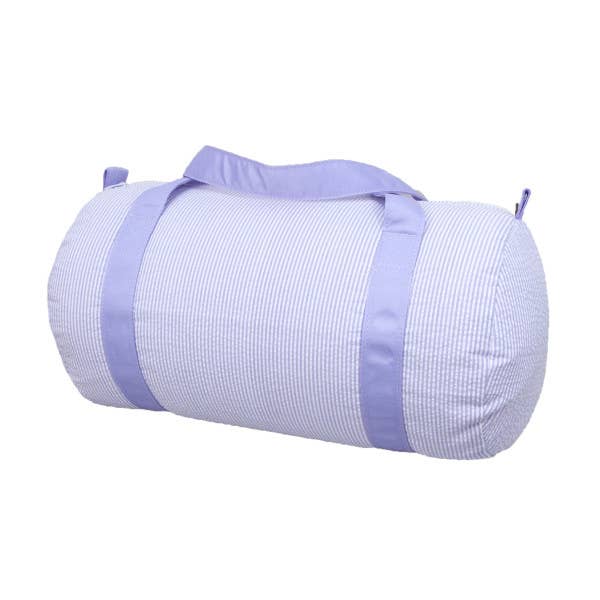 Lilac Seersucker Duffel