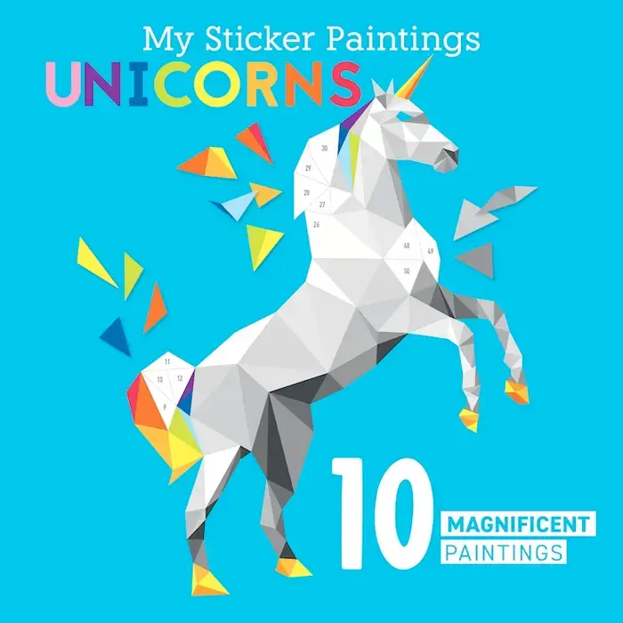 Unicorns Sticker by number book