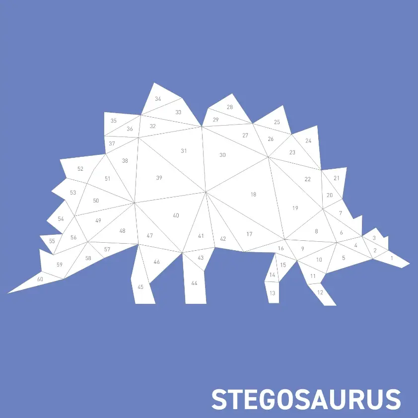 Dinosaurs Sticker by number book