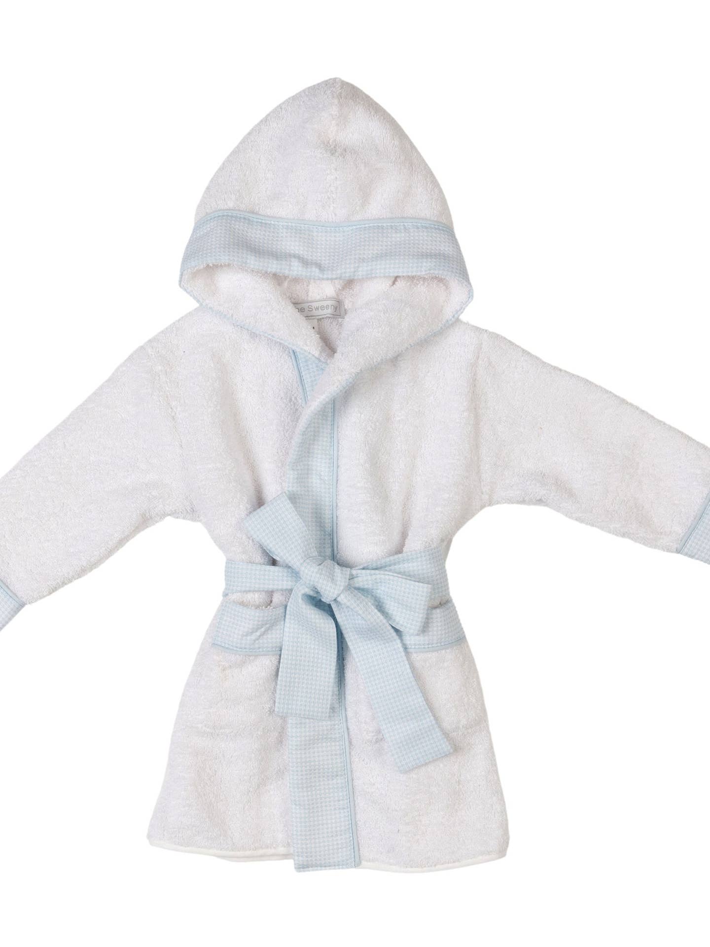 Baby Boys Blue Hooded Bath Robe