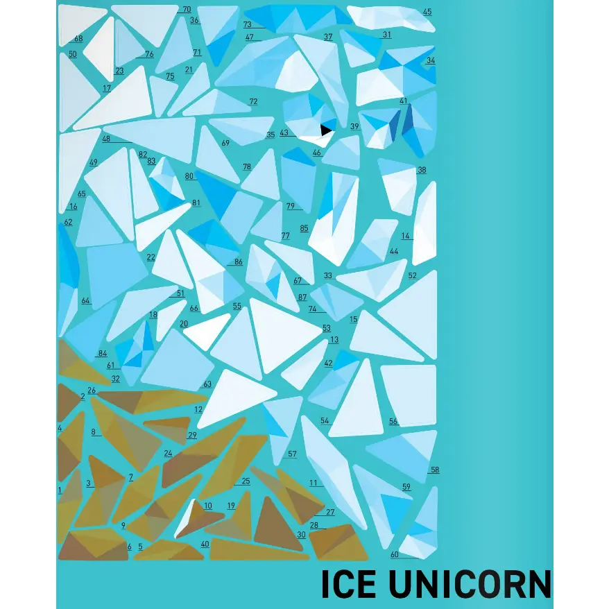 Unicorns Sticker by number book
