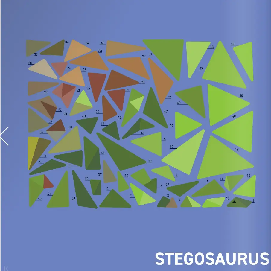 Dinosaurs Sticker by number book