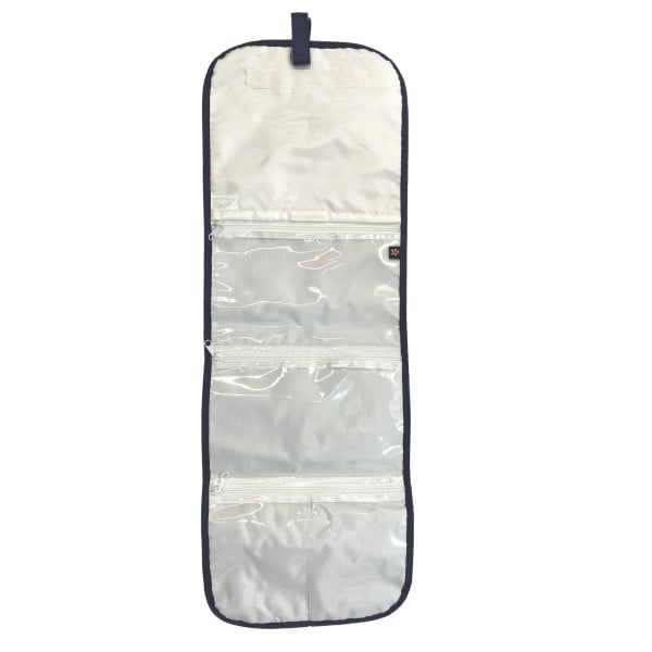 Navy Seersucker Diaper Bag Organizer