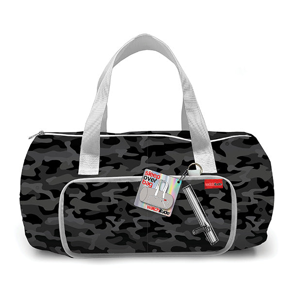 Grey Camo Sleepover Duffel
