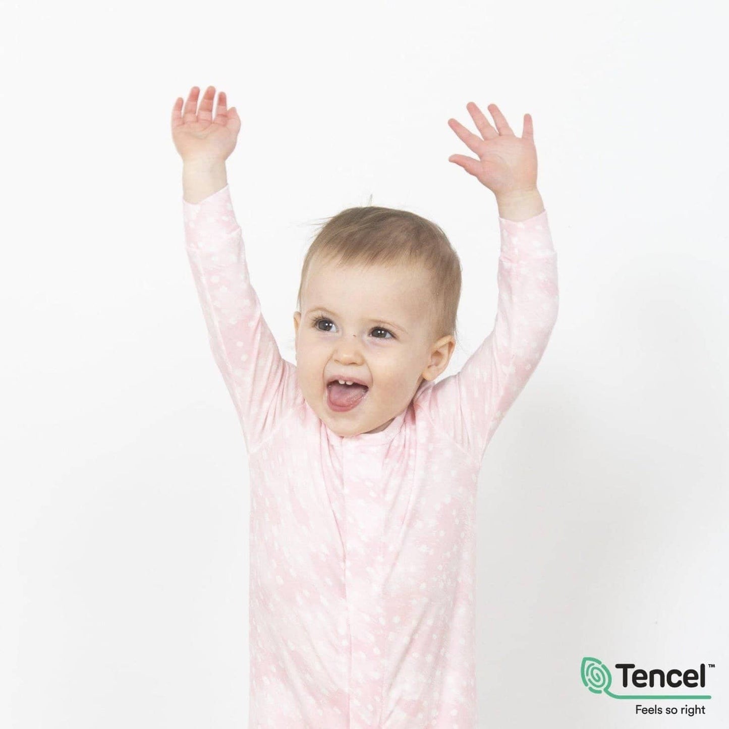 Magnetic Me Pink Doeskin Onesie