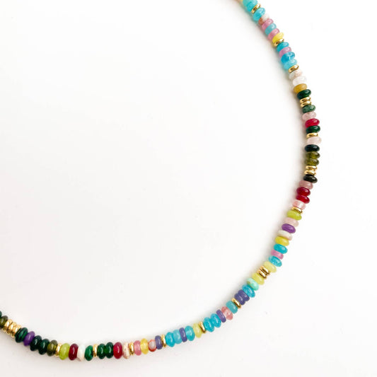 Sunset Dreams - Gemstone Bead Necklace