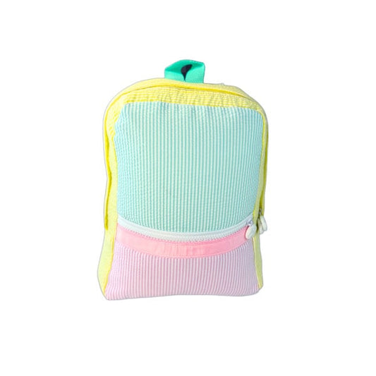 Multi Seersucker Mini Backpack