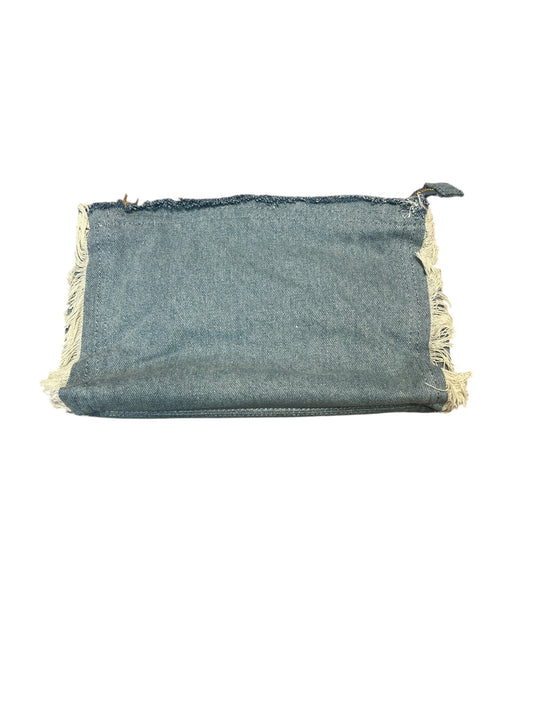 Denim Zippered Clutch