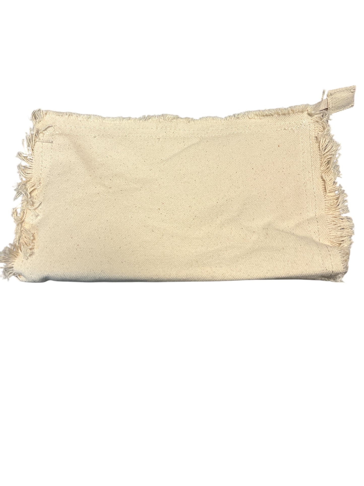 Natural Zippered Clutch