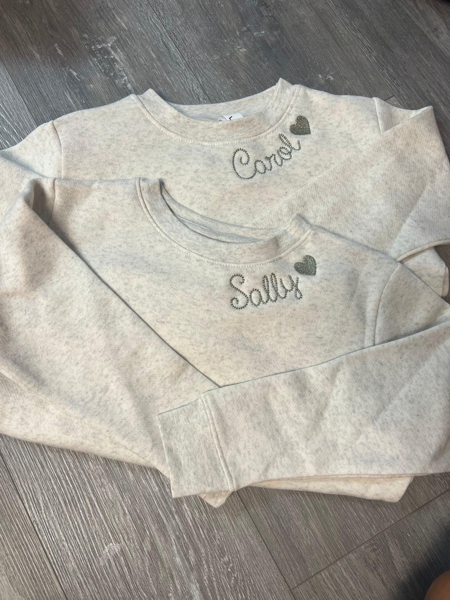 Oatmeal Youth Sweatshirt Personalized