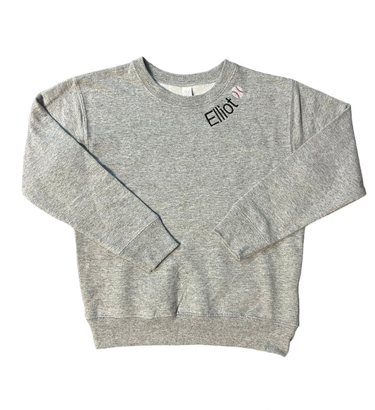 Grey Toddler Personalized Sweatshirt