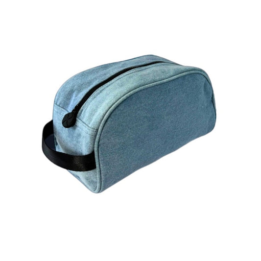 Blue Denim Toiletry Bag