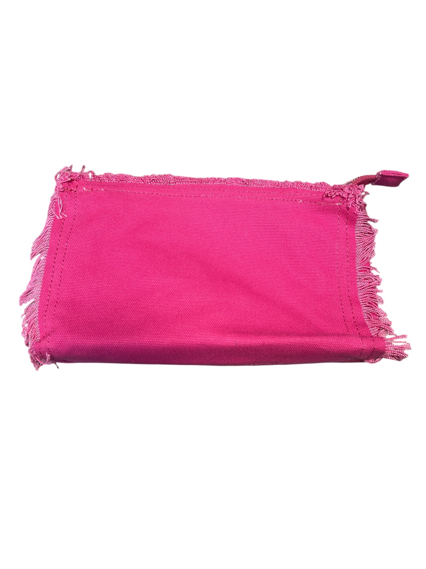 Fuchsia Zippered Clutch