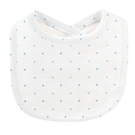 Blue Dots Bib and Burpcloth Set