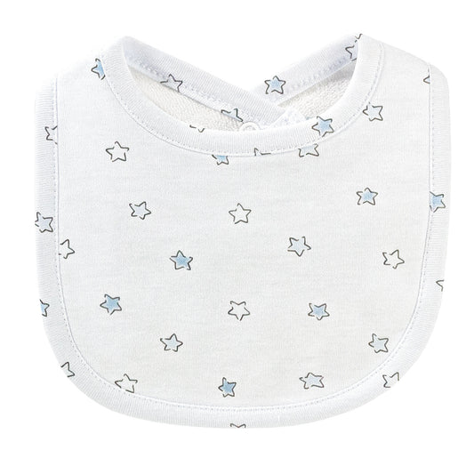 Blue Stars  Bib and Burpcloth Set