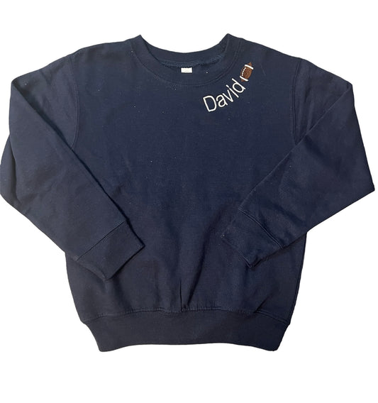 Navy Toddler Personalized Sweatshirt