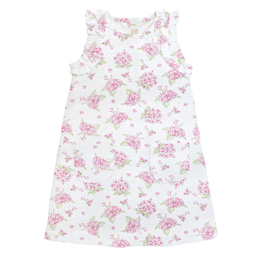 Hydrangeas Printed Nightgown