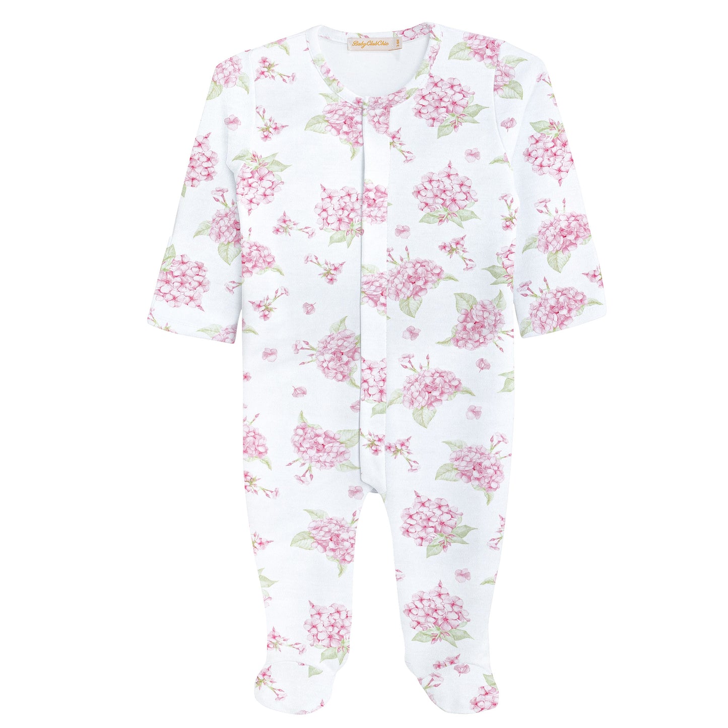 Baby Girls Hydrangeas Footie