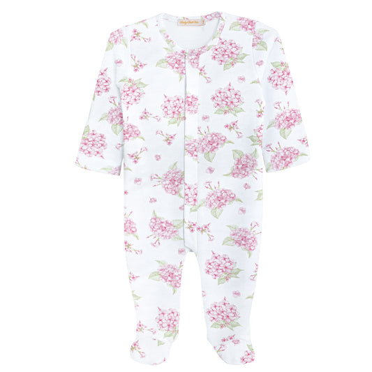 Baby Girls Hydrangeas Footie