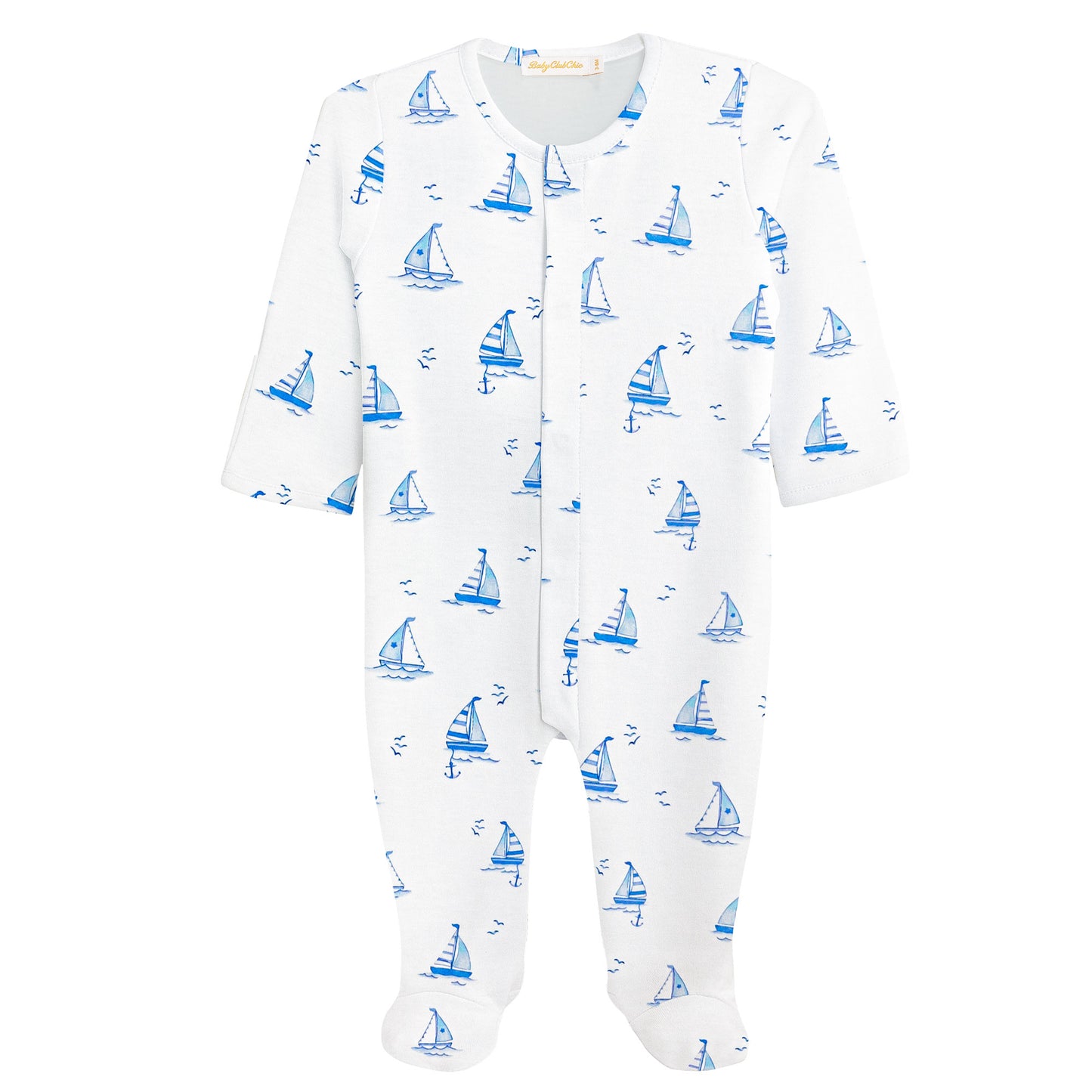 Baby Boys Sailboats Footie