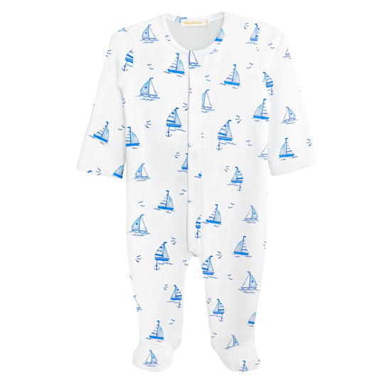 Baby Boys Sailboats Footie