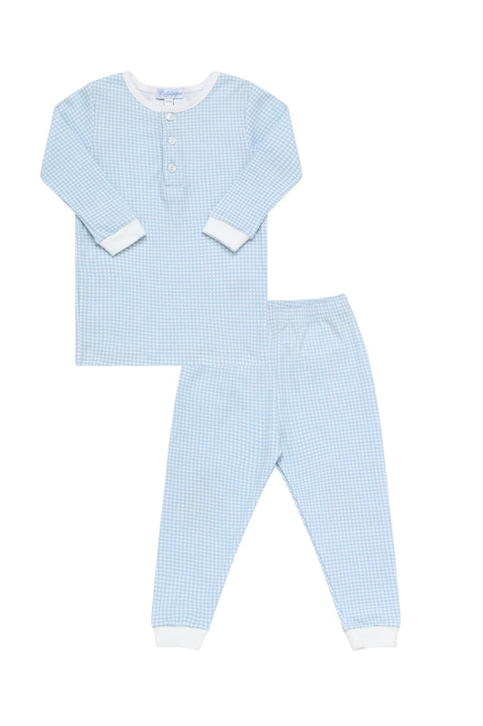 Blue Gingham Pajamas