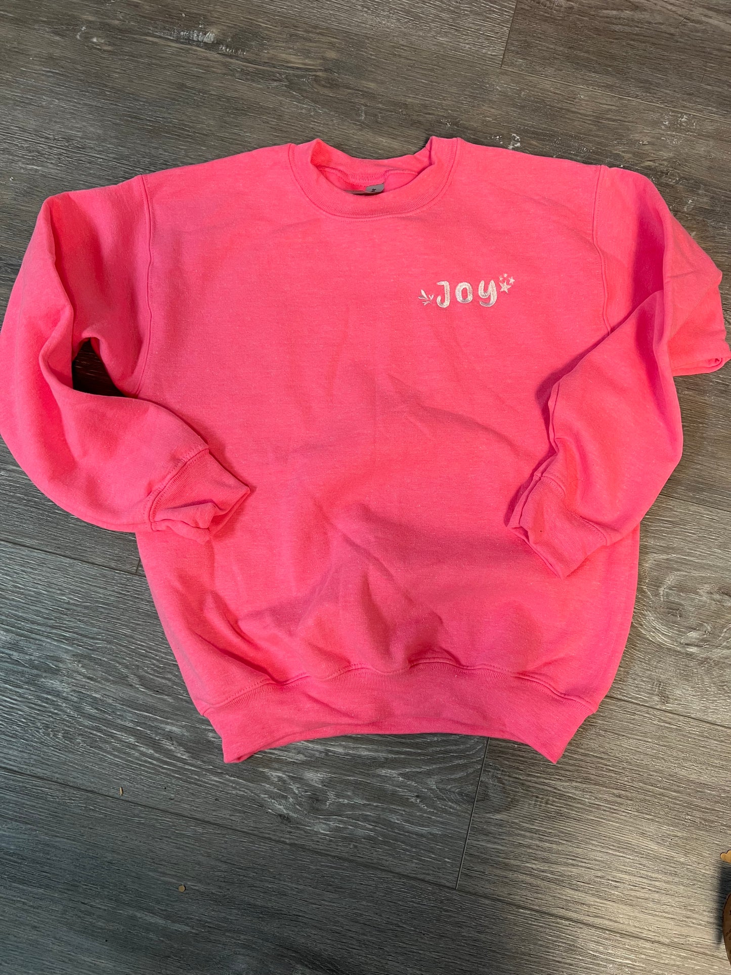 Neon Pink Sweatshirt Personalized