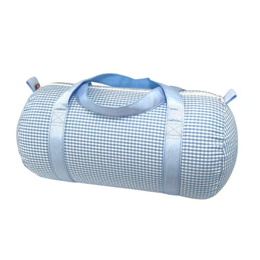 Blue Gingham Duffel