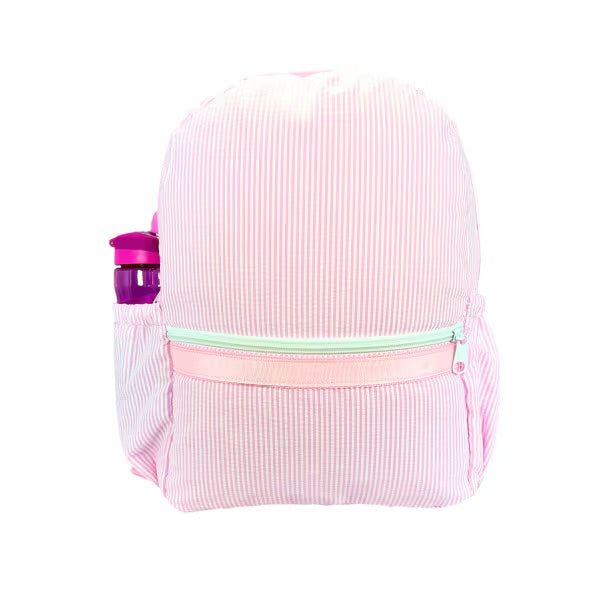 Pink seersucker Backpack