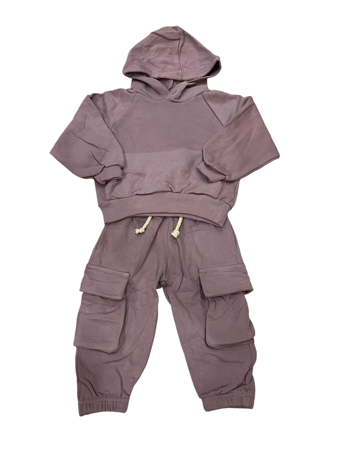 Violet Cargo Hoodie Sweat set