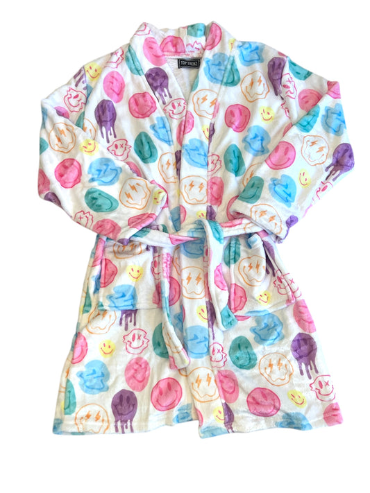 Happy Sherbet Fuzzy Bath robe