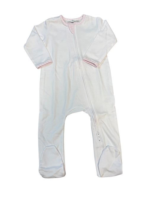 Magnolia Pink  Zip New Beginnings Onesie