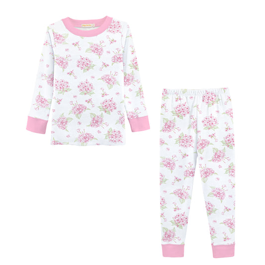 Pink Hydrangeas Pajama Set