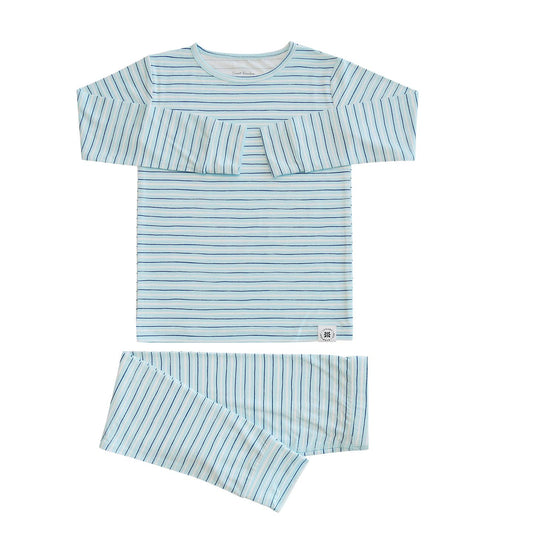 Sweet Bamboo Blue Stripe Pajamas