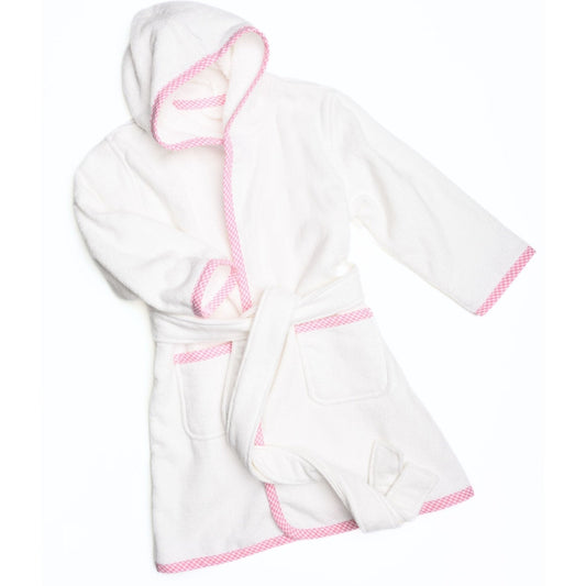 Magnolia Pink Trim Terry Robe
