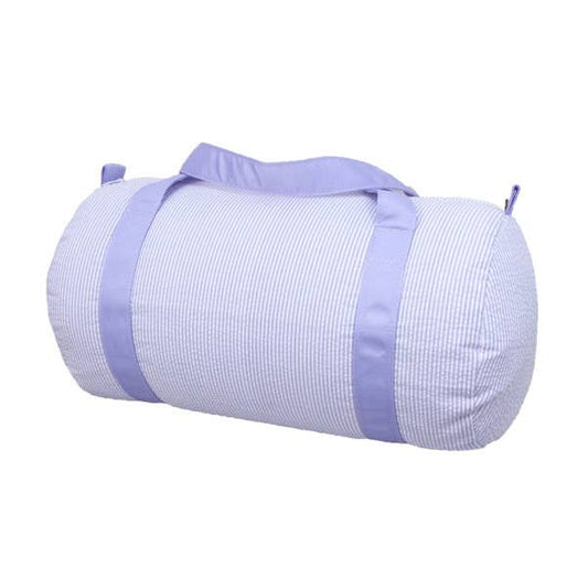 Lilac Seersucker Duffel